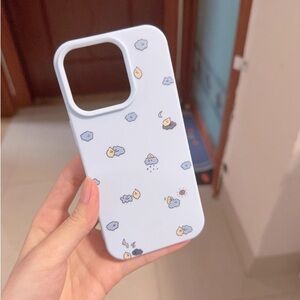 Cute Cloud Pattern Phone Case - White